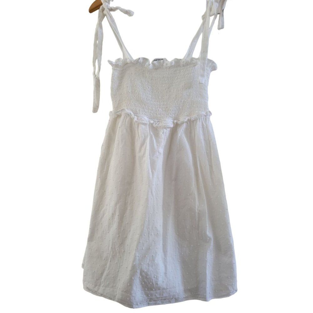 Reformation White Mini Dress